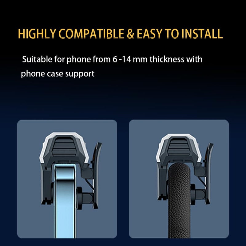 GOFOYO Mobile Game Controller, 6 Finger Gamepad with Large Thickness, Sensitive Trigger and 3 Pair Gaming Finger Sleeves - Image 5